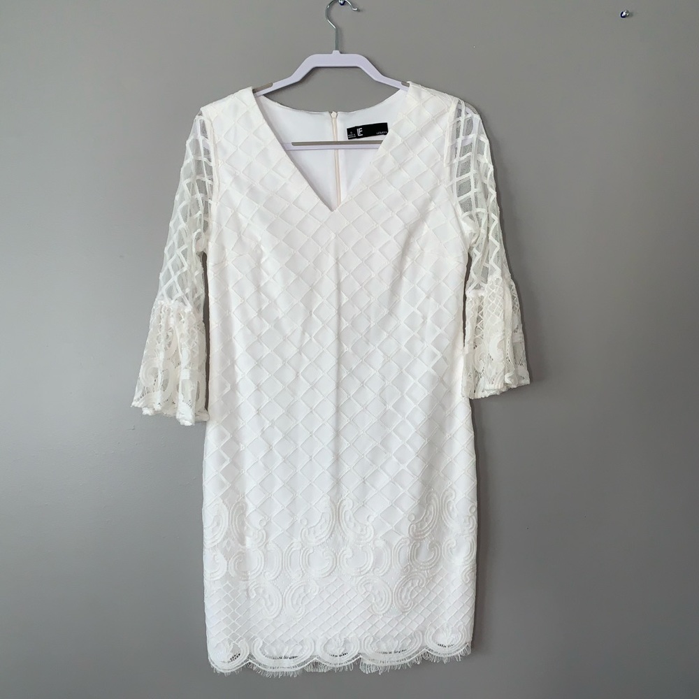White Lace Cocktail Dress